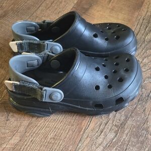 Kids Black Clogs Crocs Terrain